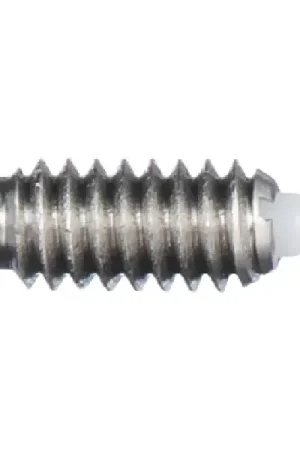 VLIER SSMDM10P M10x1.5 Thread Size, 15.90mm Thread Length, 2.80mm Projection, Stainless Steel Body, Delrin Nose Threaded Spring Plunger Premium
