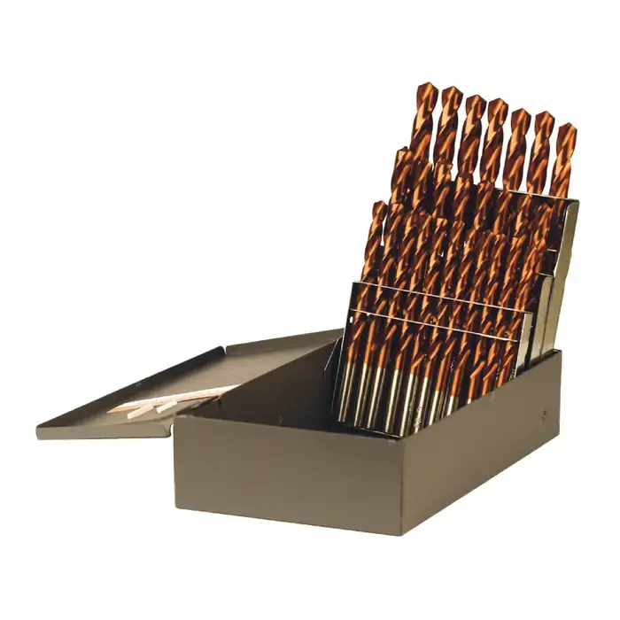 RUSHMORE USA A39-TiCN A to Z 118° TiCN High Speed Steel Jobbers Length Drill Set Instant Buy
