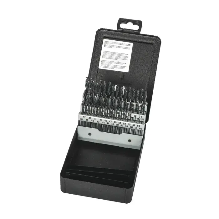 PRECISION TWIST DRILL 099930 1 to 60 Size, 135°, High Speed Steel Screw Machine Length Stub Drills Set Secure Checkout