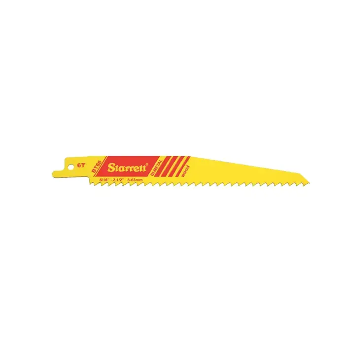 Top Rated STARRETT 20142 12" Long, .050" Thick, 10 to 14 Vari TPI Tapered Fastcut Bi Metal Reciprocating Blade