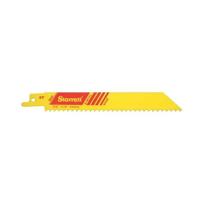 Affordable STARRETT 20111 6" Long, .035" Thick, 10 TPI Fastcut Bi-Metal Reciprocating Blade