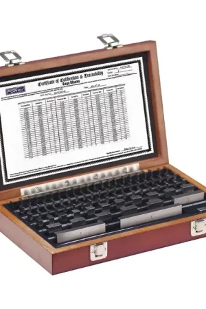 Fast Shipping FOWLER 53-670-080-0 0 (A+) Grade, .1001" thru 4" Size, 81 Piece, Steel Material Rectangular Gage Block Set