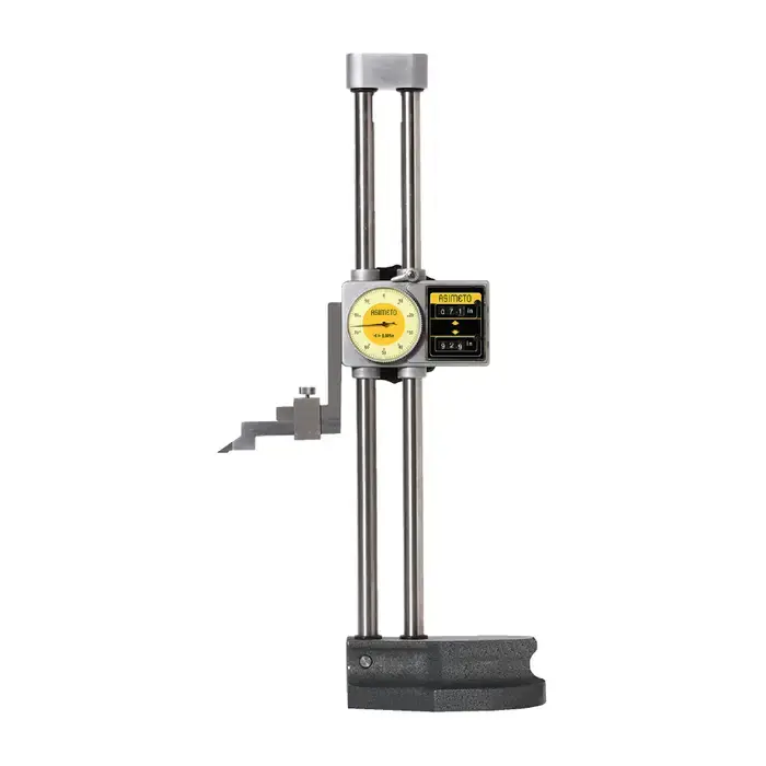 Last Chance ASIMETO 623-18-1 0 - 18" Range, .001" (dial) and .100" (digit) Graduation, Digital Dial Height Gage