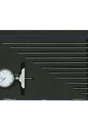 Latest TTC DDG6136 0 - 12" Range, 0-100 Reading, .001" Graduation Dial Depth Gage Micrometer