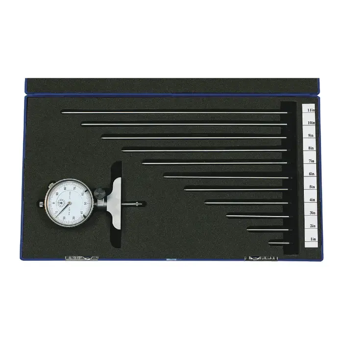 Latest TTC DDG6136 0 - 12" Range, 0-100 Reading, .001" Graduation Dial Depth Gage Micrometer