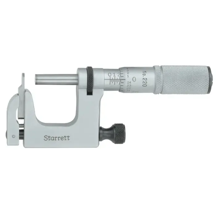 Limited Time STARRETT 220XFL-2 1" - 2" Range, .001" Graduation Multi-Anvil Outside Micrometer