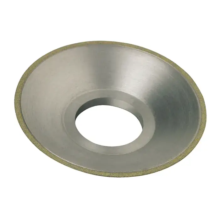 In Demand TTC PRODUCTION USA MADE 53-810-871 3-1/2" Diamond Sharpening Dish Wheel - 15V9 Wheel Type, 1-1/4" Hole Diameter, Medium Grade