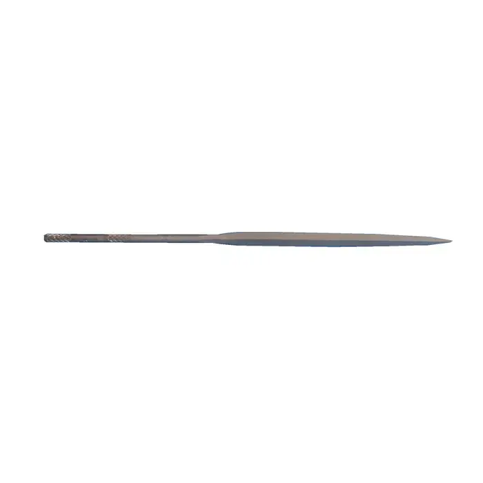GROBET 31.453 1 Piece 5-1/2", 14cm Swiss Pattern Needle File - Double Cut, With Handle, None Don't Miss Out