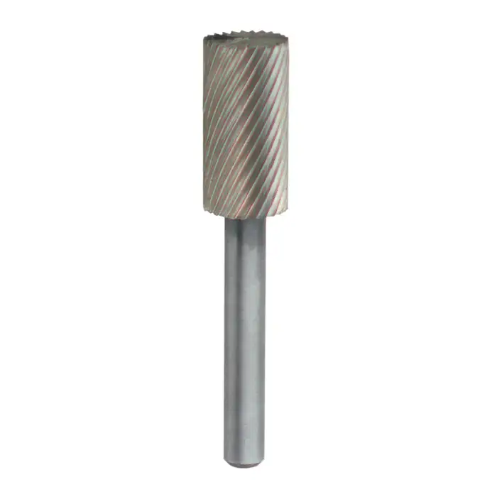 TTC PRODUCTION AE-118 1" High Speed Steel Rotary Bur - Cylindrical-Flat End (With End Cut), Straight Shank, Best for Plastics Brand New