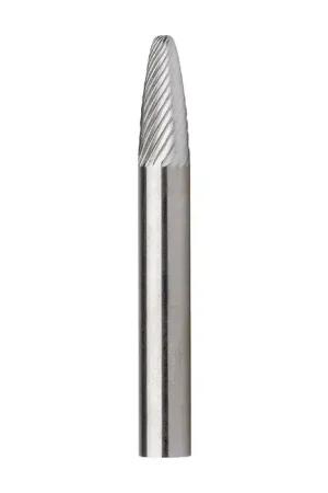 Instant Buy TTC PRODUCTION USA MADE 20-008-105 1/4" Carbide Rotary Bur - Tree-Radius End, Straight Shank, Best for Steel