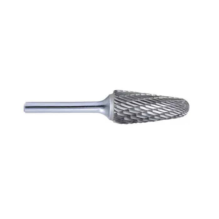 Price Drop TTC PRODUCTION USA MADE SL-3 3/8" Carbide Rotary Bur - Taper-14° Included Angle, Straight Shank, Best for Steel