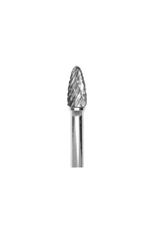 GROBET 32.711SY 5/8" Carbide Rotary Bur - Tree-Radius End, Straight Shank, Best for Steel Instant Buy