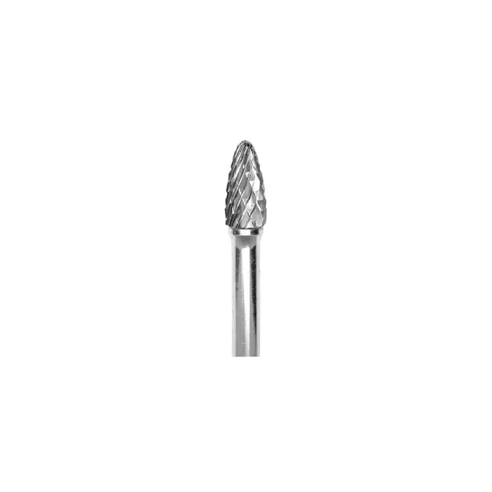 GROBET 32.711SY 5/8" Carbide Rotary Bur - Tree-Radius End, Straight Shank, Best for Steel Instant Buy