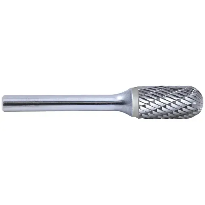 Get Yours M.A. FORD 42500027 1/2" Carbide Rotary Bur - Cylindrical-Radius End, Straight Shank, Best for Steel