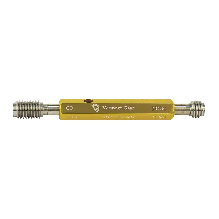 Flash Sale VERMONT GAGE 302130530 Metric Thread Plug Gage With Handle Type, Go/No Go Style, 6H Class Threaded Plug Gage
