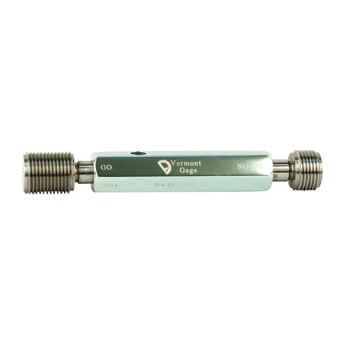 Cheap VERMONT GAGE 301153040 Thread Plug Gage With Handle Type, Go/No Go Style, 2B Class Threaded Plug Gage