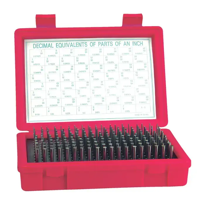 TTC P12-Plus .061" thru .500" Range, Plus Tolerance Type, Economy Class, 440 Piece Pin Gage Set Best Choice