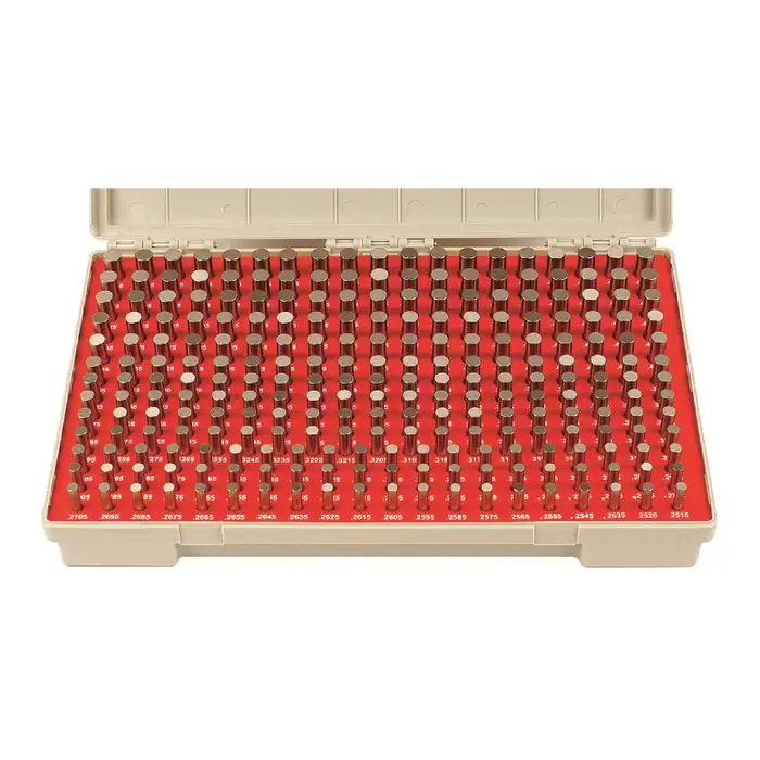 Clearance VERMONT GAGE 101300500 .2515" thru .5005" Range, Plus Tolerance Type, ZZ Class, 250 Piece Pin Gage Set