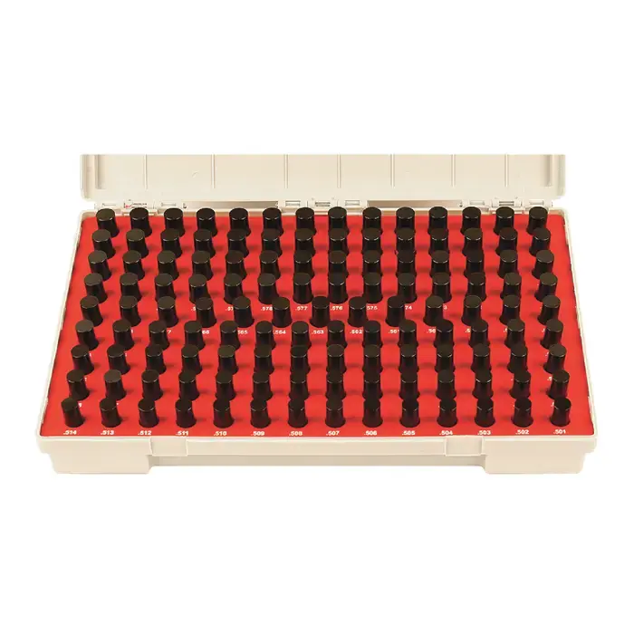 Trending VERMONT GAGE 901200600 .501" thru .625" Range, Minus Tolerance Type, ZZ Class, 125 Piece Pin Gage Set