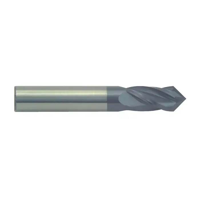 In Demand RUSHMORE USA 102668 3/8" Size, 1" LOC, 4 Flute, 90° Point Angle, Solid Carbide Drill Mill