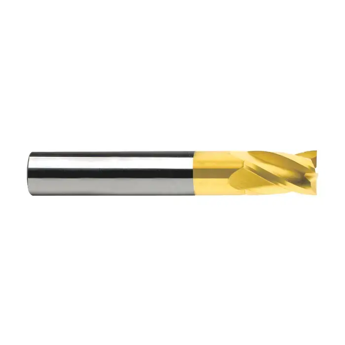 RUSHMORE USA 100493 1/8" Size, 1/4" LOC, 4 Flute, TiN Solid Carbide Square End Mill Authentic