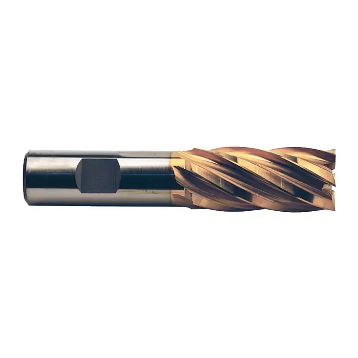 Super Sale TTC PRODUCTION HP 09-305-380 7/8" Size, 1-7/8" LOC, 6 Flute, TiN High Speed Steel Square End Mill
