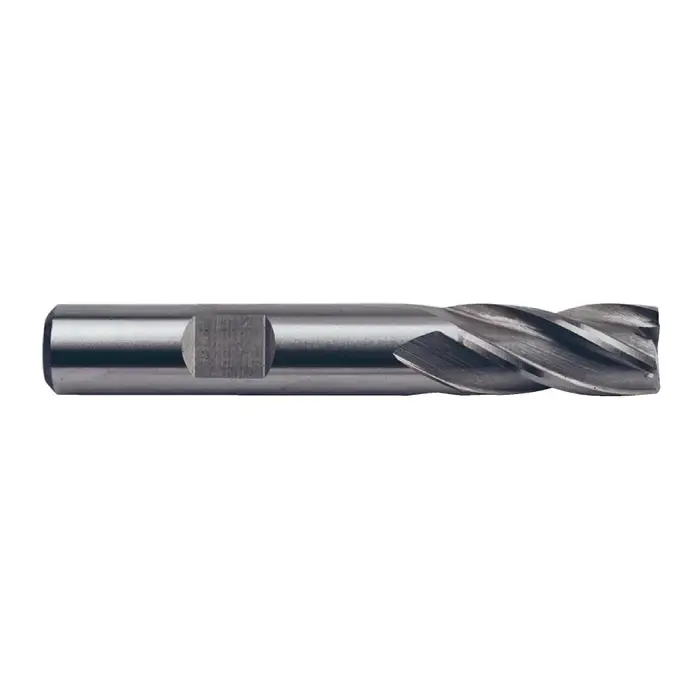 Direct From Factory TTC 08-015-420 1/2" Size, 1-1/4" LOC, 4 Flute, Bright High Speed Steel Square End Mill