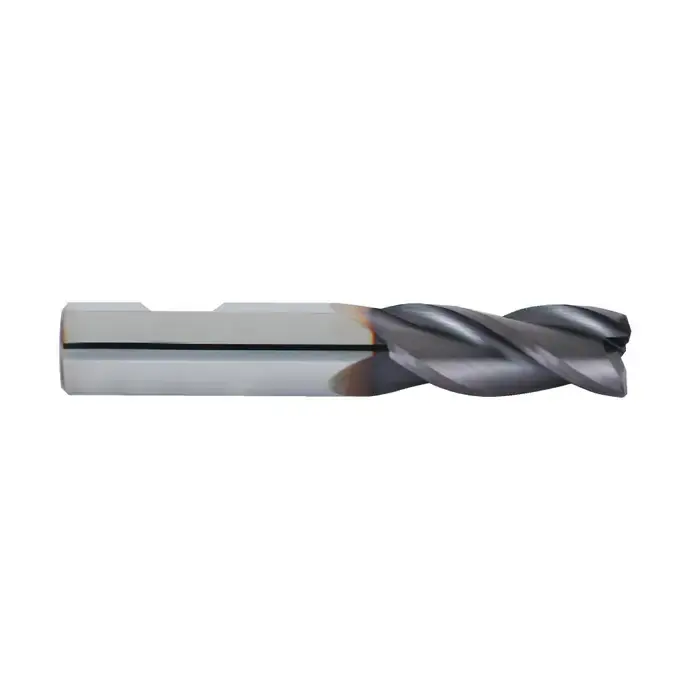 NIAGARA N61810 1/4" Size, 3/8" LOC, .015"-.020" Radius, 3 Flute, Solid Carbide Corner Radius End Mill Professional Grade