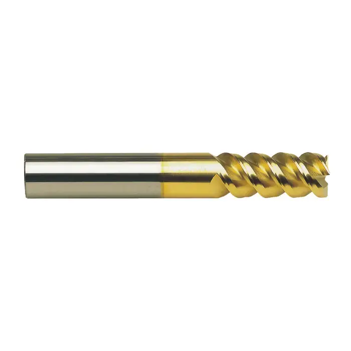 M.A. FORD 11262500T 5/8" Size, 1-1/4" LOC, 3 Flute, TiN Solid Carbide Square End Mill Same Day Shipping