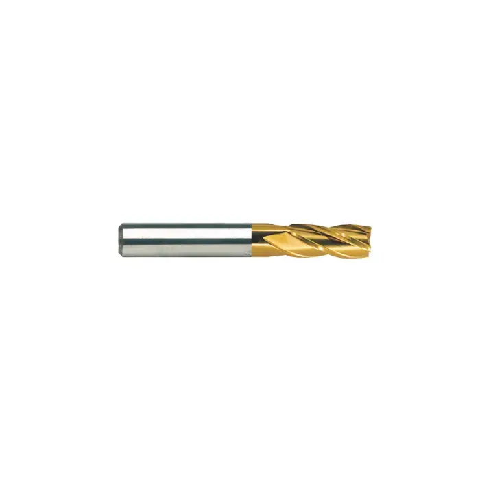 RUSHMORE USA 100444 7/32" Size, 5/8" LOC, 4 Flute, TiN Solid Carbide Square End Mill Time-Limited
