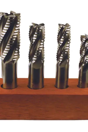 TTC PRODUCTION HP D34-ST 1/2" to 1" Size, Multiple Flute, Roughing M42 8% Cobalt End Mill Set Super Sale