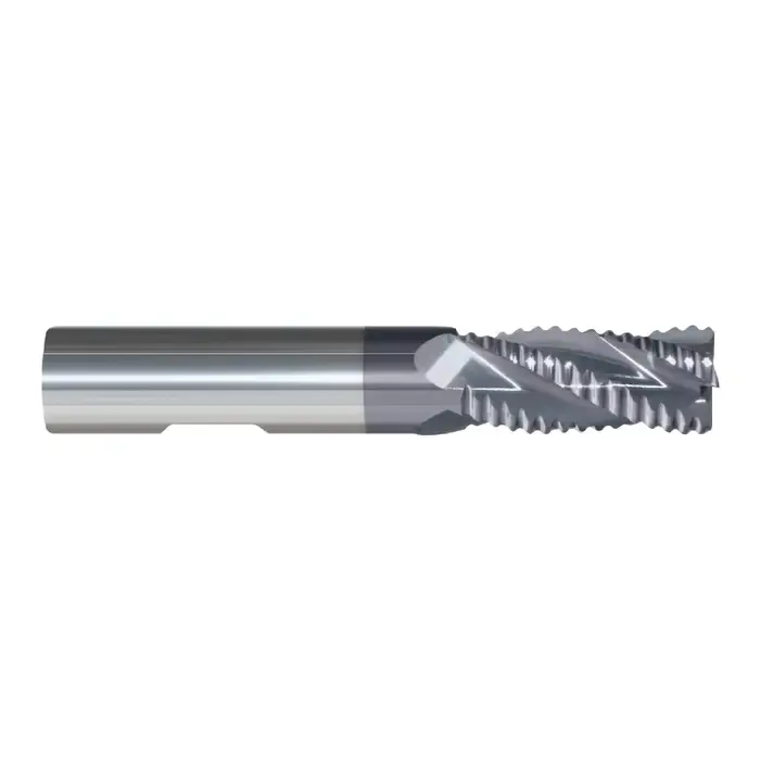 RUSHMORE USA 104854 1/2" Size, Medium Pitch, 1-1/4" LOC, 4 Flute, Solid Carbide Roughing End Mill Top Rated