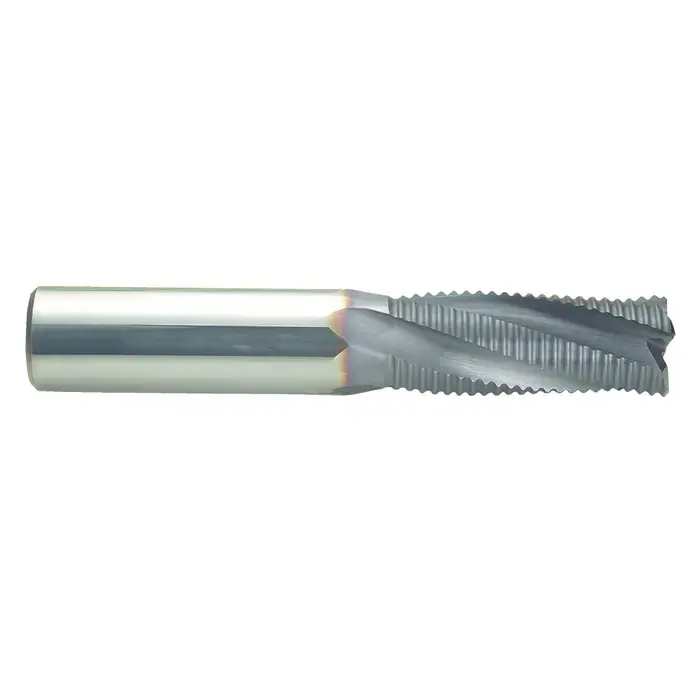 NIAGARA N76183 3/8" Size, Fine Pitch, 1" LOC, 4 Flute, Solid Carbide Roughing End Mill Clearance