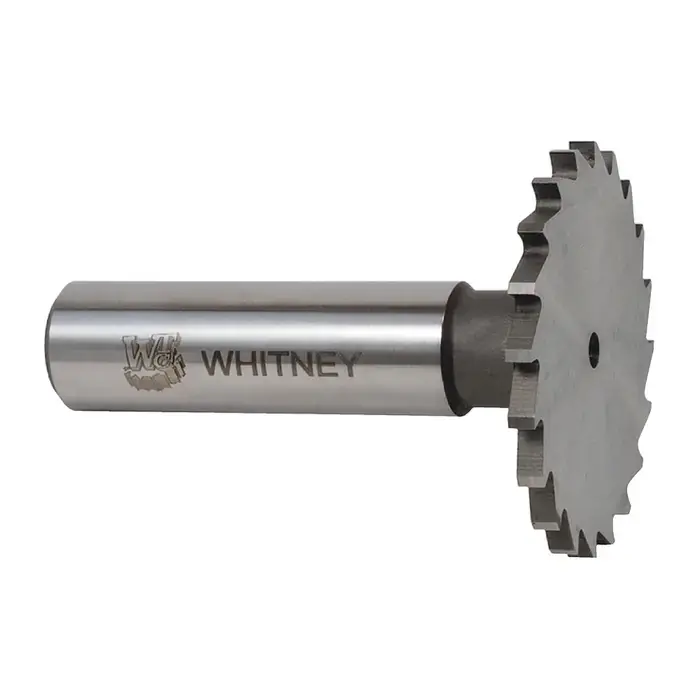 WHITNEY TOOL 20172 3/8" Dia., None ANSI, 1/32" Face Width, M42 8% Cobalt, 8 Teeth Woodruff Keyseat Cutter Secure Checkout