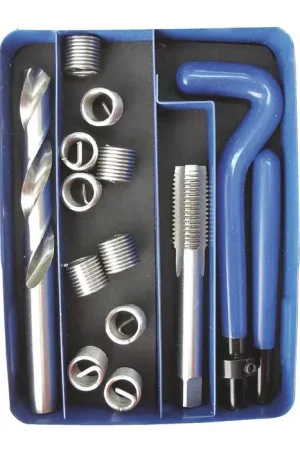While Supplies Last TTC 83-030-828 25 Inserts, 5/16"-18 National Coarse 1.5 x D Insert Length STI Thread Repair Set