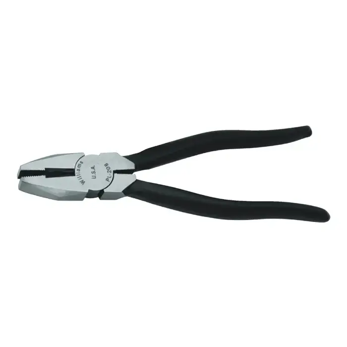WILLIAMS PL-208 17/32" Jaw Length, Serrated Jaw Type, 8-1/2" Overall Length Lineman‘s Pliers Cheap