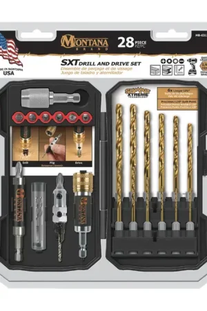 Free Returns MONTANA BRAND MB-63126 Drill & Drive Set Type, 28 No. of Pieces Bit Assortment