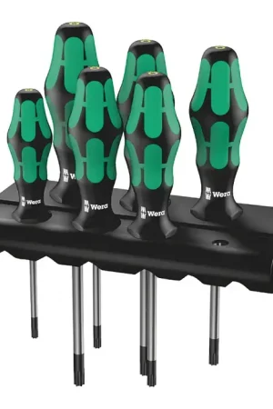 WERA 05138250001 TX10 - TX40 Tip Size, 3.15" - 5.12" Blade Length, 11.22" Overall Length Tamper Resistant Screwdriver Best Seller