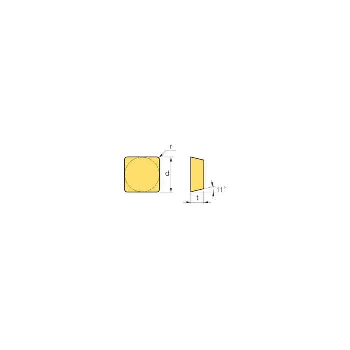 Secure Checkout TERRA CARBIDE 08-0103-01 - SPG424 APC2, 90° Square, Indexable Carbide Turning / Boring Insert