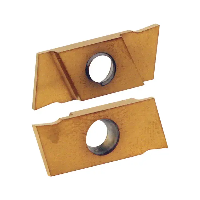NIKCOLE - GIE-7-GP-1.0RR C5-PV, Indexable Carbide On-Edge Grooving Insert, 0.039" Cutting Width, Right Hand Buy Today