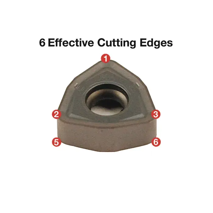 Next Day Delivery KORLOY 1-02-052268 - WNMX130520ZNN-MF PC5300, 80° Trigon, Indexable Carbide Milling Insert