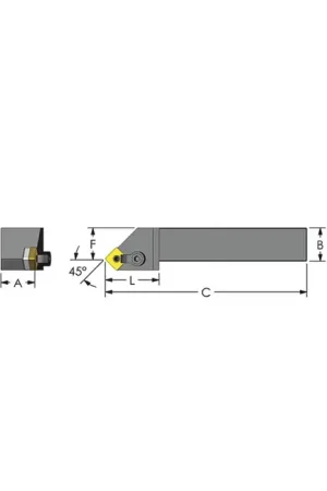 Don't Miss Out ULTRA-DEX MSSNL 20-5D - MSSNL20-5D, 1.25" External Multi-Clamp Holder - Type M for SNMG54_ Inserts, Left Hand