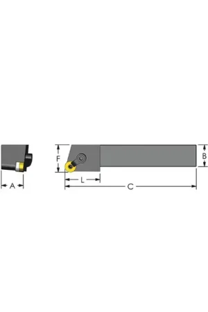 ULTRA-DEX MRGNR 12-4B - MRGNR12-4B, 3/4" External Multi-Clamp Holder - Type M for RNMG43 Inserts, Right Hand Budget