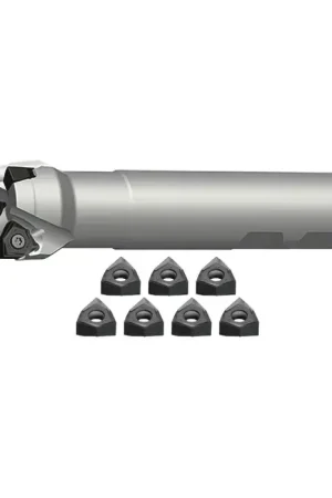 ZCC-CT KIT2-FMP12-02-02 - 1.250" - 90 Degree Indexable End Mill Set With Inserts (Single), Right Hand Reduced Price