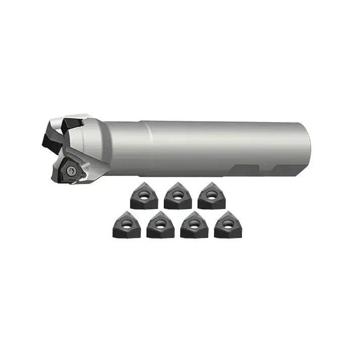 ZCC-CT KIT2-FMP12-02-02 - 1.250" - 90 Degree Indexable End Mill Set With Inserts (Single), Right Hand Reduced Price