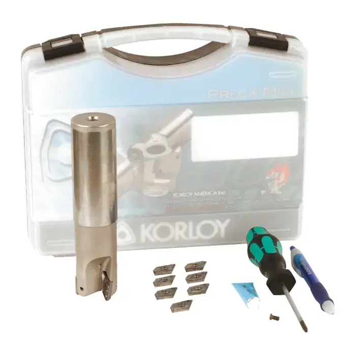 KORLOY 1-09-022675 - 1.500" - 90 Degree Indexable End Mill Set With Inserts (Single), Right Hand Buy Online