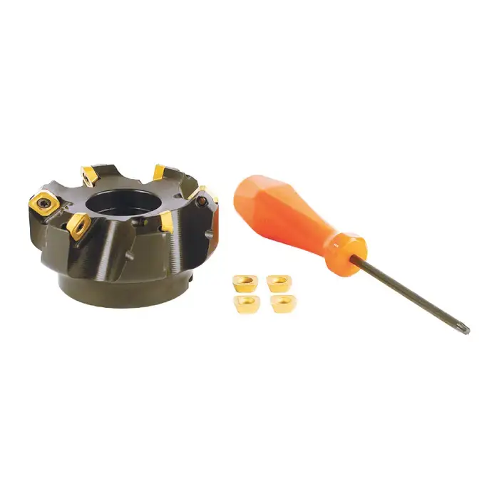 AKUMA 09.03.00704 - 3.000" - 45 Degree Indexable Face Mill Set with Inserts, Right Hand Seasonal Sale