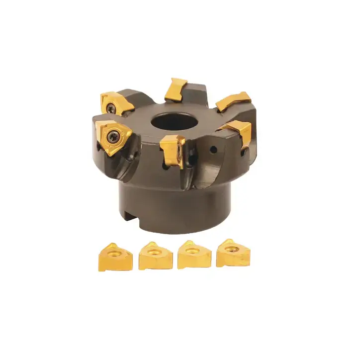 AKUMA 09.06.00810 - 2.000" - 90 Degree Square Shouldering Indexable Face Mill Set with Inserts, Right Hand Low Price