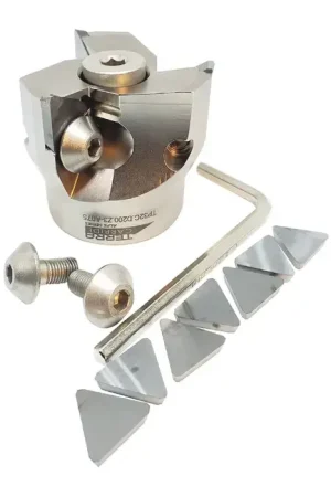 Exclusive Offer TERRA CARBIDE 09-0699-06 - 2.000" - 90 Degree Square Shouldering Indexable Face Mill Set with Inserts, Right Hand