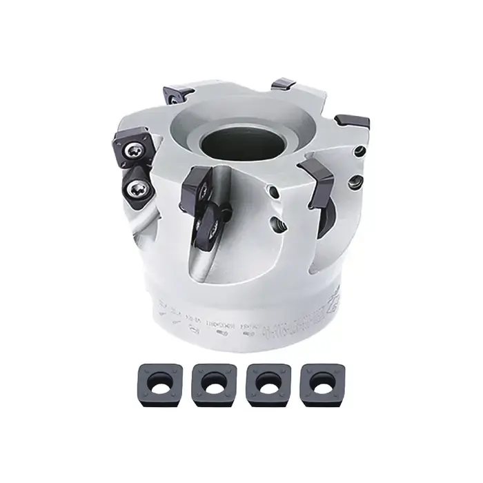 Luxury ZCC-CT KIT1-XMR01-08-01 - 2.000" - High Feed Indexable Face Mill Set with Inserts, Right Hand